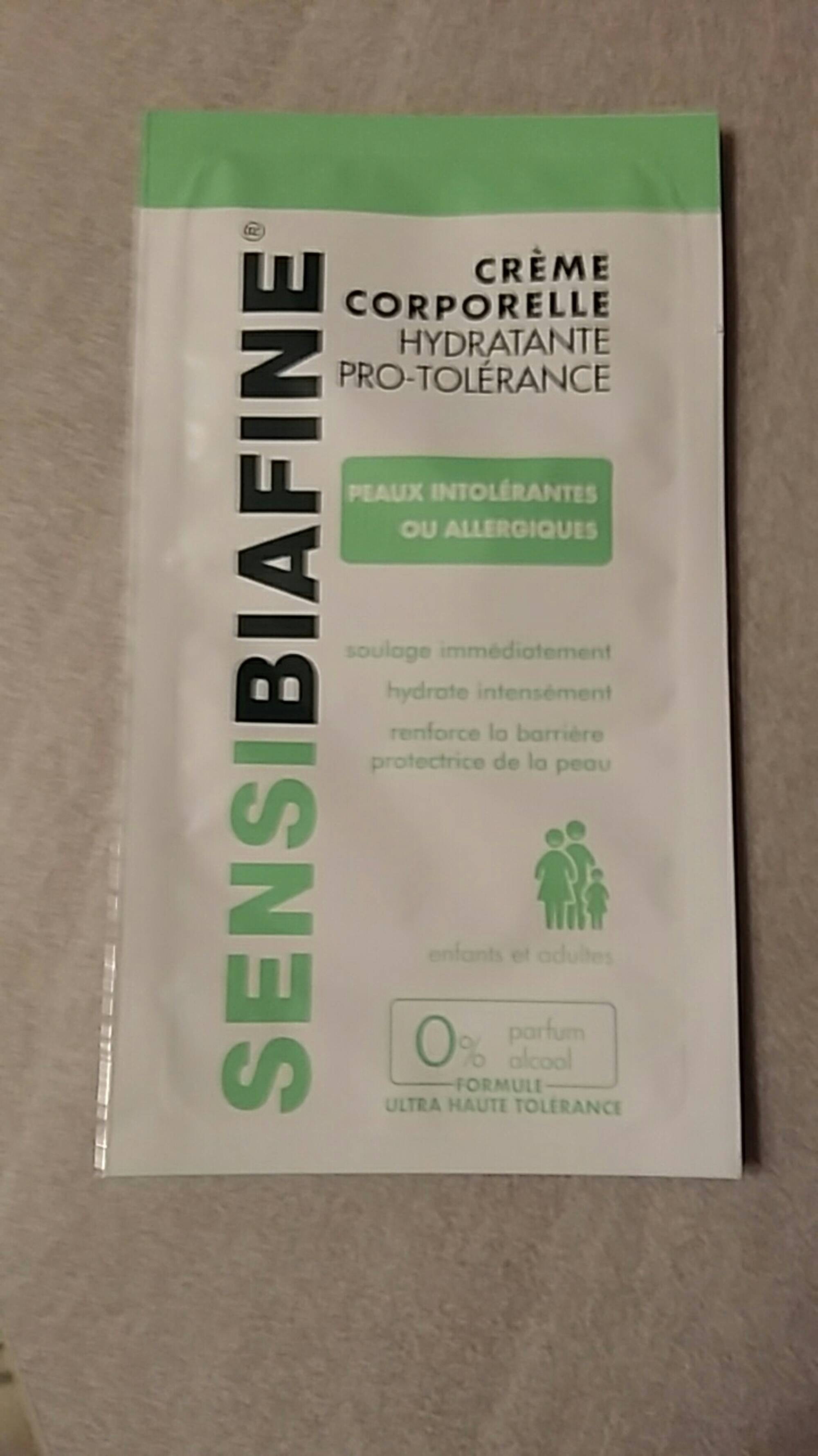 LES DERMO-COSMÉTIQUES DE BIAFINE - Sensibiafine - Crème corporelle hydratante pro-tolérance