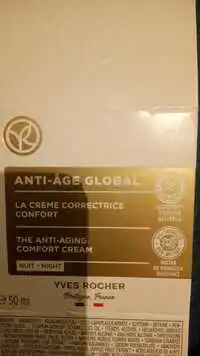 YVES ROCHER - Anti-âge global - La crème correctrice confort