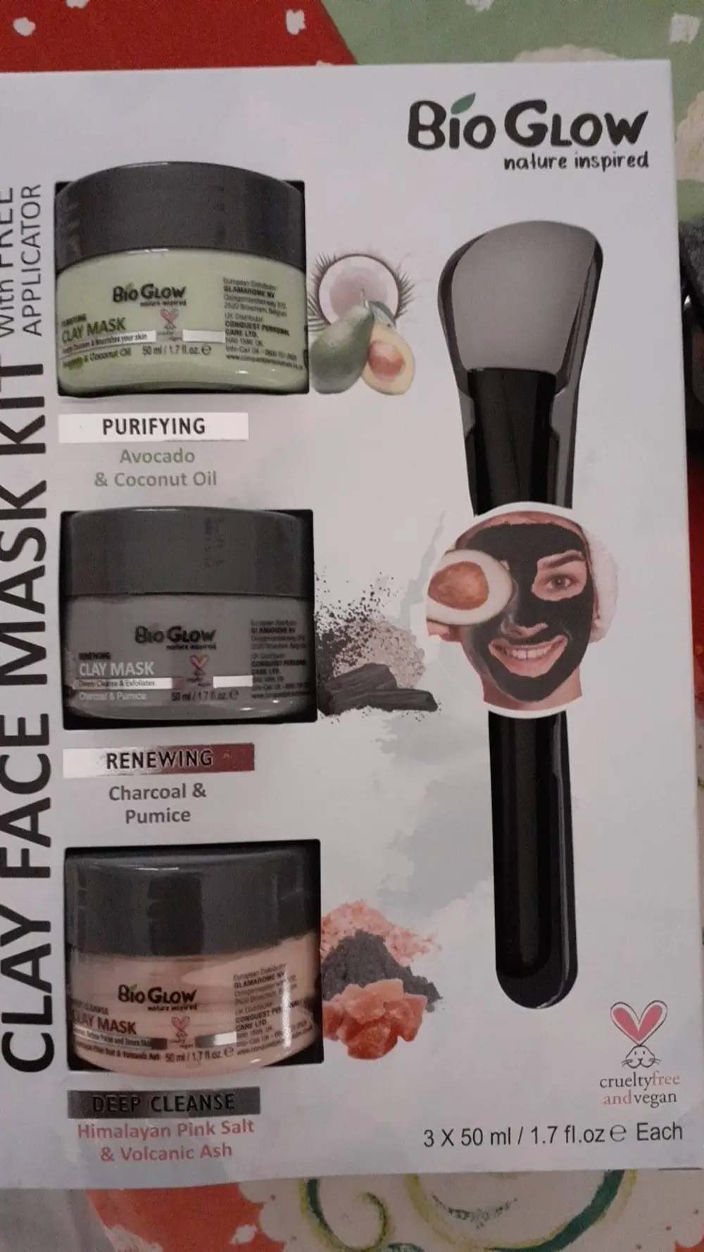 BIO GLOW - Clay face mask kit