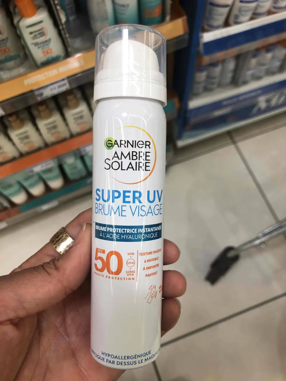 GARNIER - Ambre solaire super UV -  Brume visage SPF50