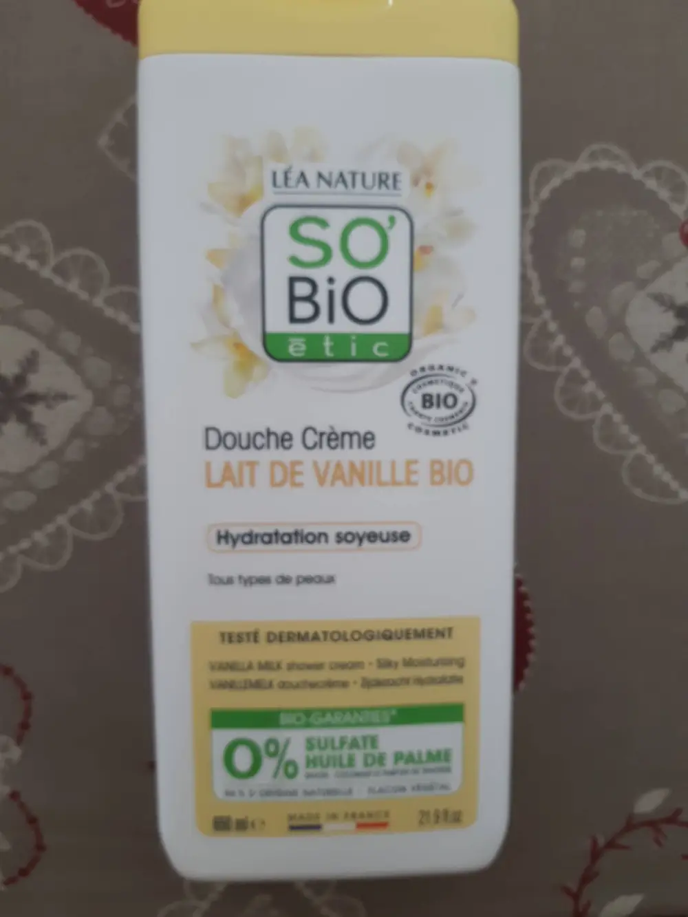 SO'BIO ÉTIC - Douche crème lait de vanille bio