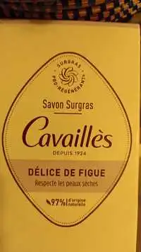 CAVAILLES - Délice de figue - Savon surgras