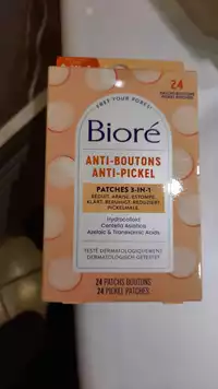 BIORÉ - Anti-boutons - Patches 3-en-1