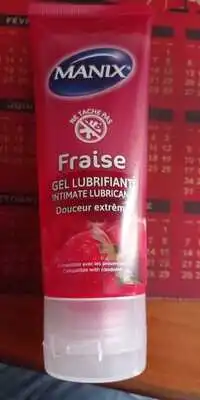 MANIX - Fraise - Gel lubrifiant douceur extrême