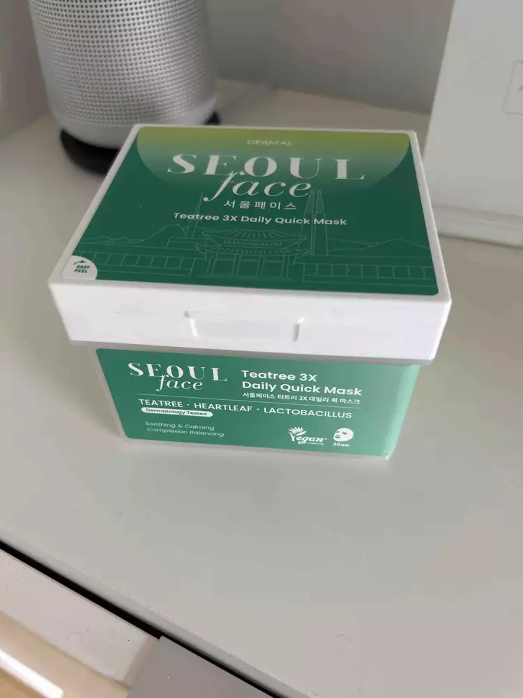 DERMAL - Seoul face - Teatree 3X daily quick mask