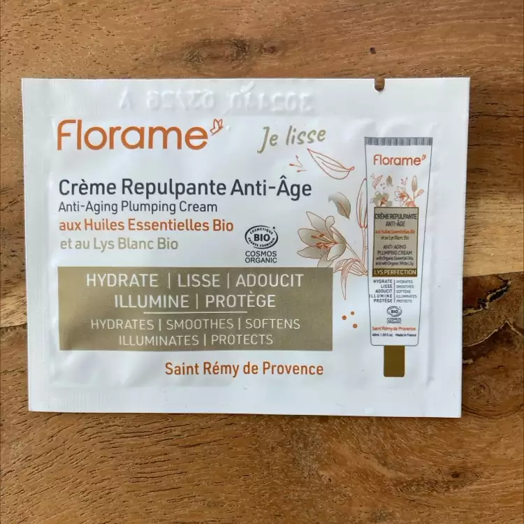 FLORAME - Crème repulpante anti-âge aux huiles essentielles bio