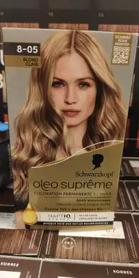 SCHWARZKOPF - Oleo suprême - Coloration permanente à l'huile 8-05 blond clair