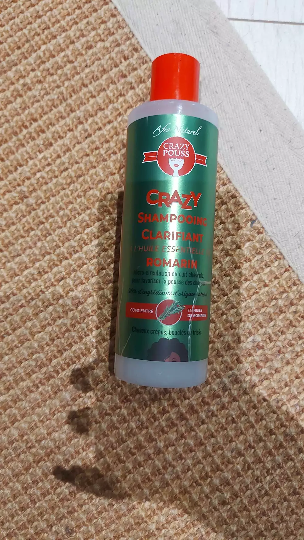 AFRO NATUREL - Crazy pouss - Shampooing clarifiant romarin
