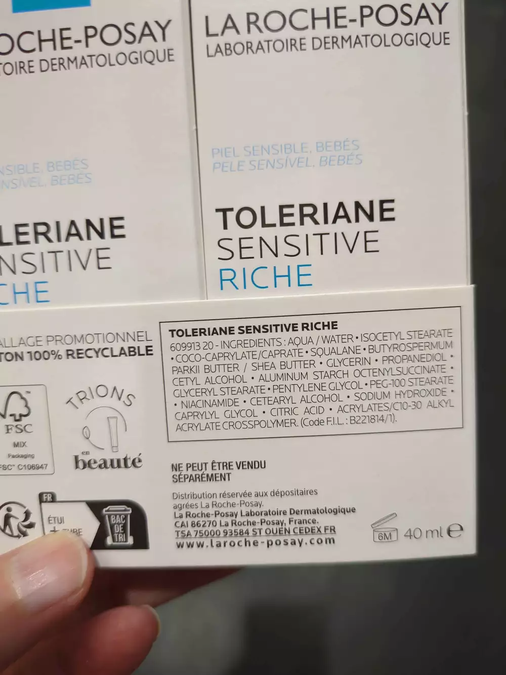 LA ROCHE-POSAY - Toleriane sensitive riche - Soin hydratant