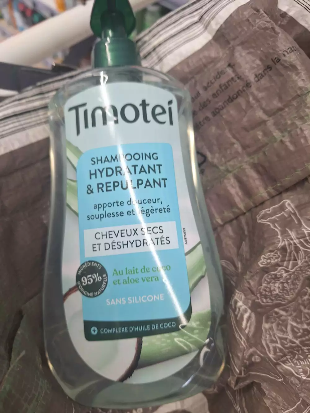 TIMOTEI - Cheveux sèc et déshydratant - Shampooing hydratant & repylpant 