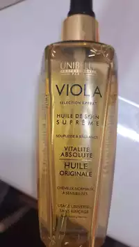 UNIBELLE - Viola selection expert - Huile de soin suprême