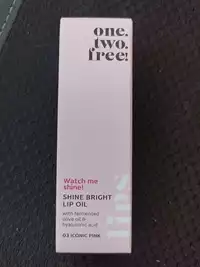 ONE.TWO.FREE! - Watch me shine ! - Shine bright lip oil 03 iconic pink
