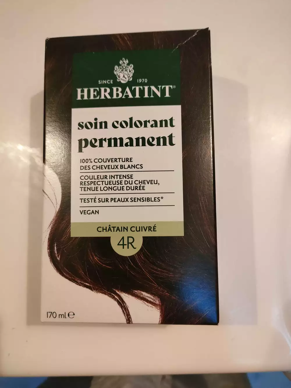 HERBATINT - Soin colorant permanent châtin cuivré 4R