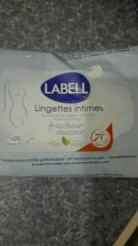 LABELL - Lingettes intimes - Fraîcheur & douceur aloe vera