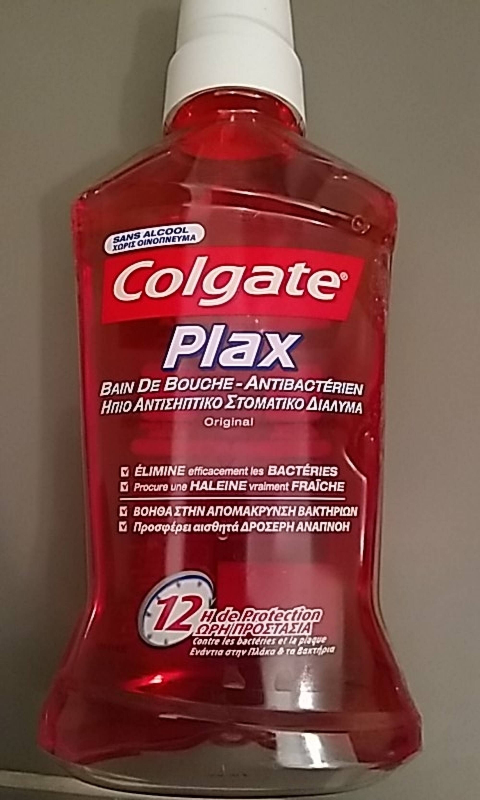 COLGATE - Plax - Bain de bouche antibactérien 