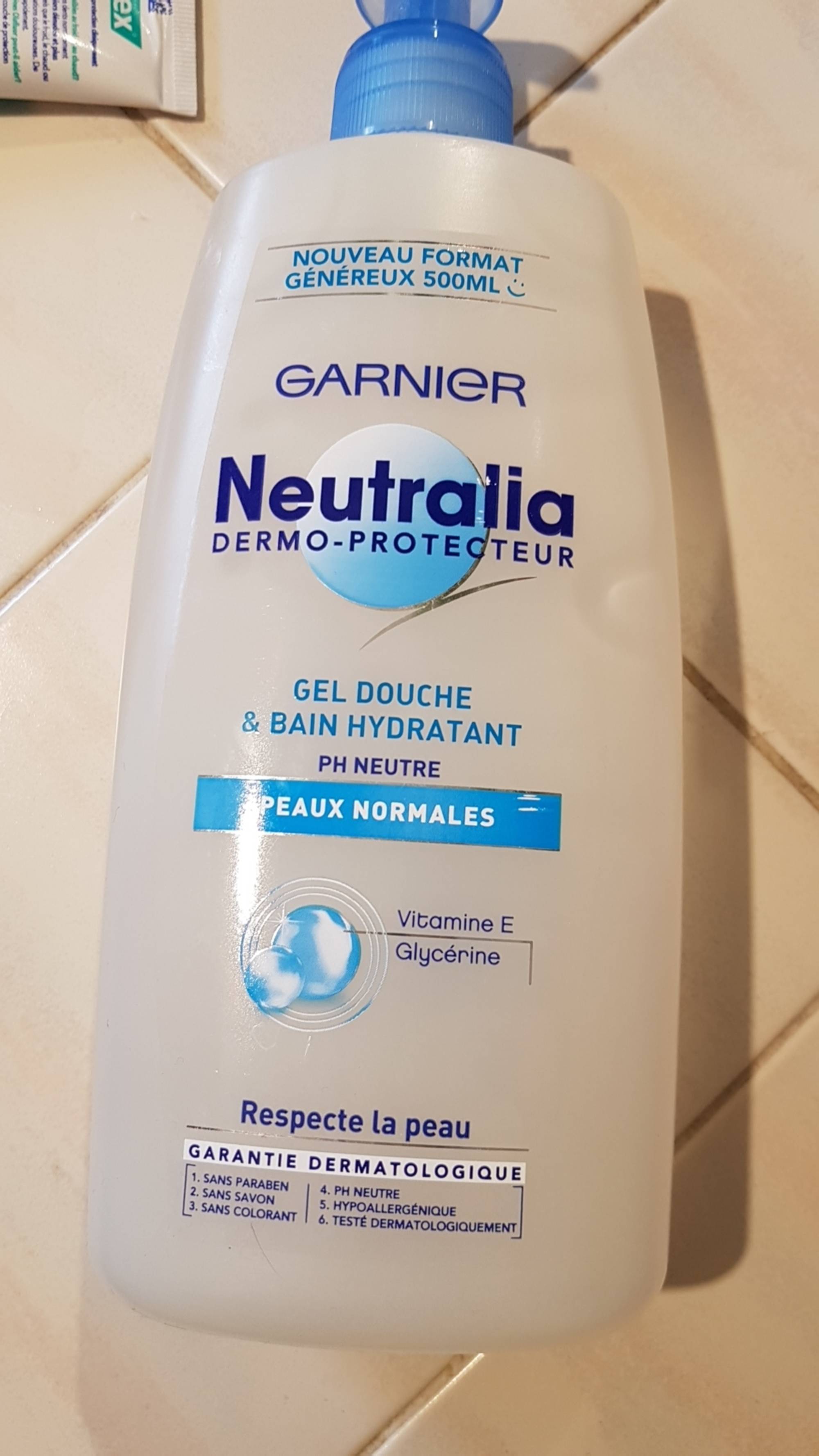 GARNIER - Neutralia - Gel douche & bain hydratant
