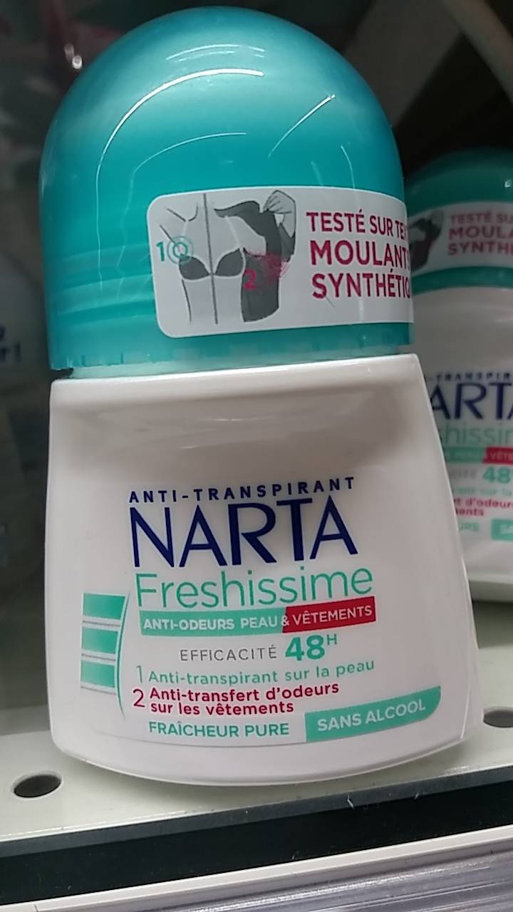 NARTA - Freshissime - anti-transpirant 48H