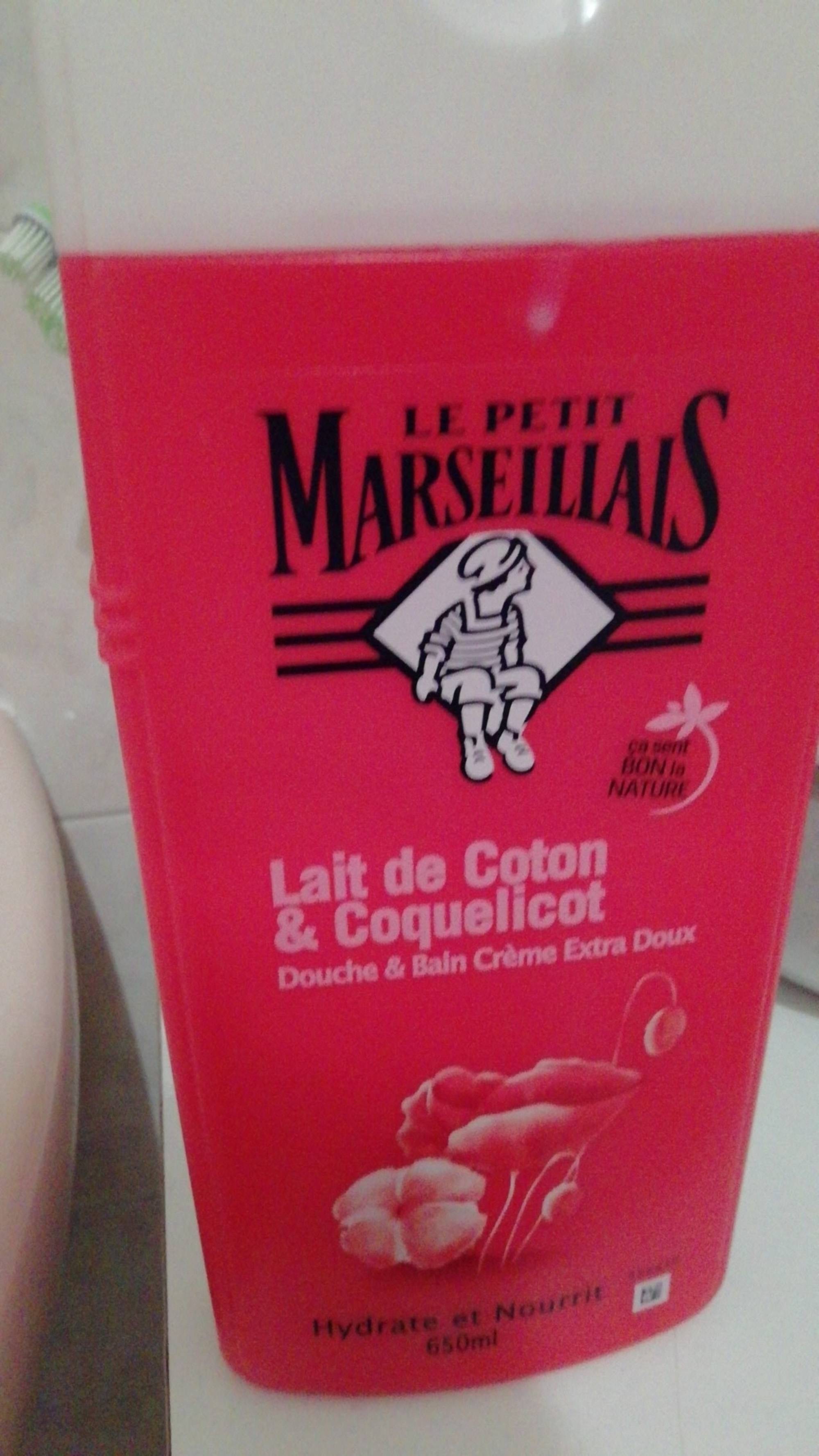LE PETIT MARSEILLAIS - Lait de coton & coquelicot - Douche et bain crème extra doux