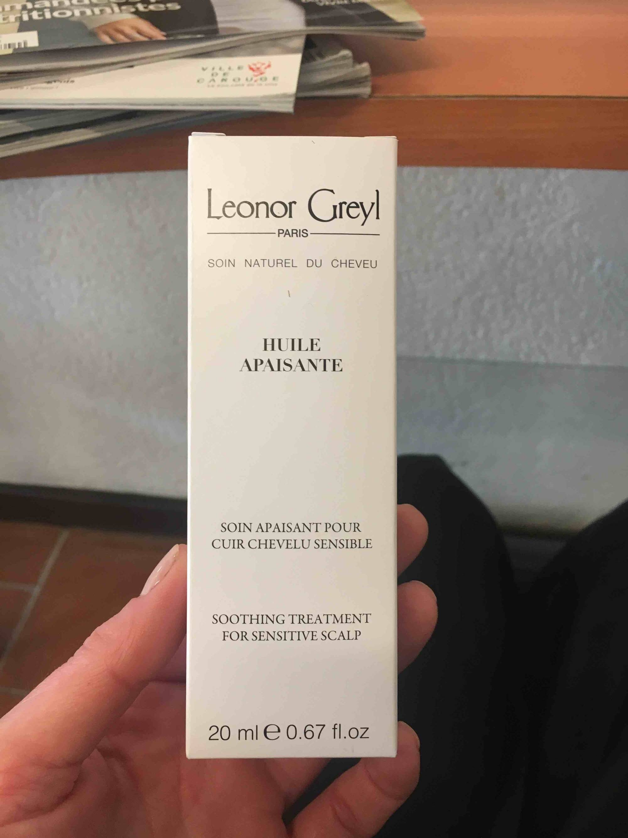 LEONOR GREYL PARIS - Soin naturel du cheveu - Huile apaisante