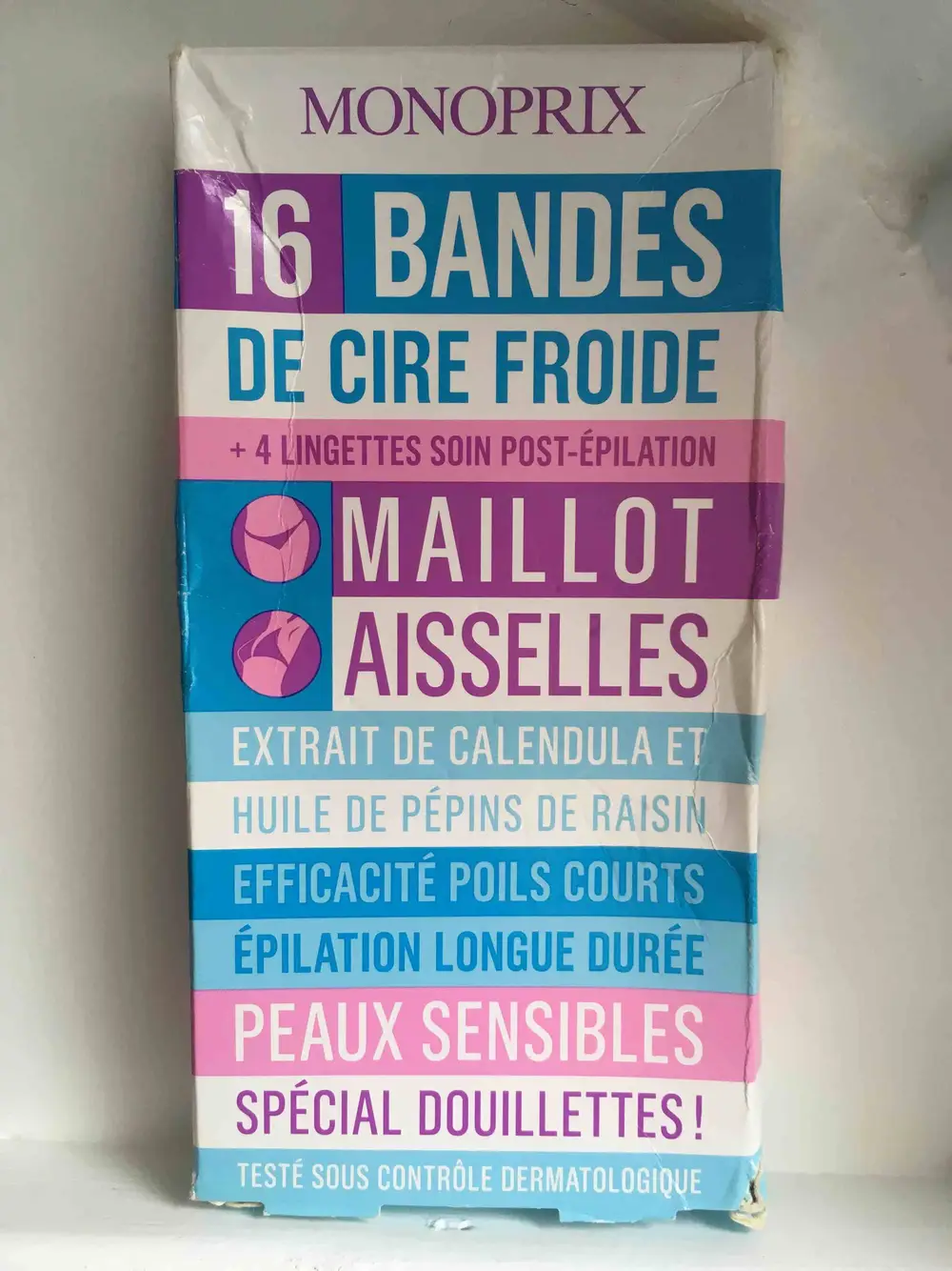 MONOPRIX - Bandes de cire froide maillot et aisselles 