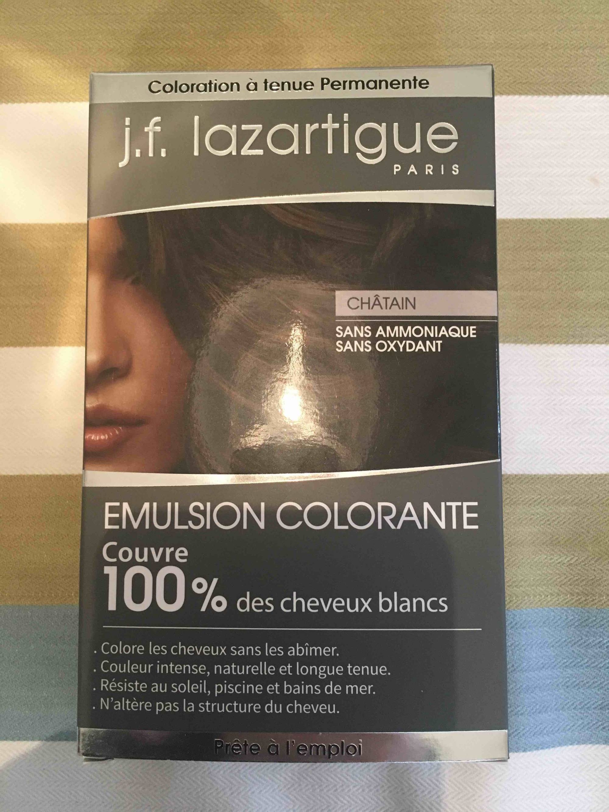 J.F. LAZARTIGUE - Emulsion colorante - Coloration à tenue permanente châtain