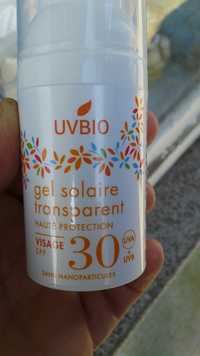 UV BIO - Gel solaire transparent - Visage - SPF 30