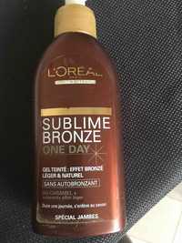 L'ORÉAL - Sublime bronze one day - Gel teinté spécial jambes 
