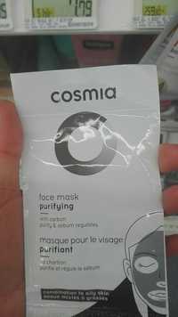 COSMIA - Masque visage purifiant au charbon