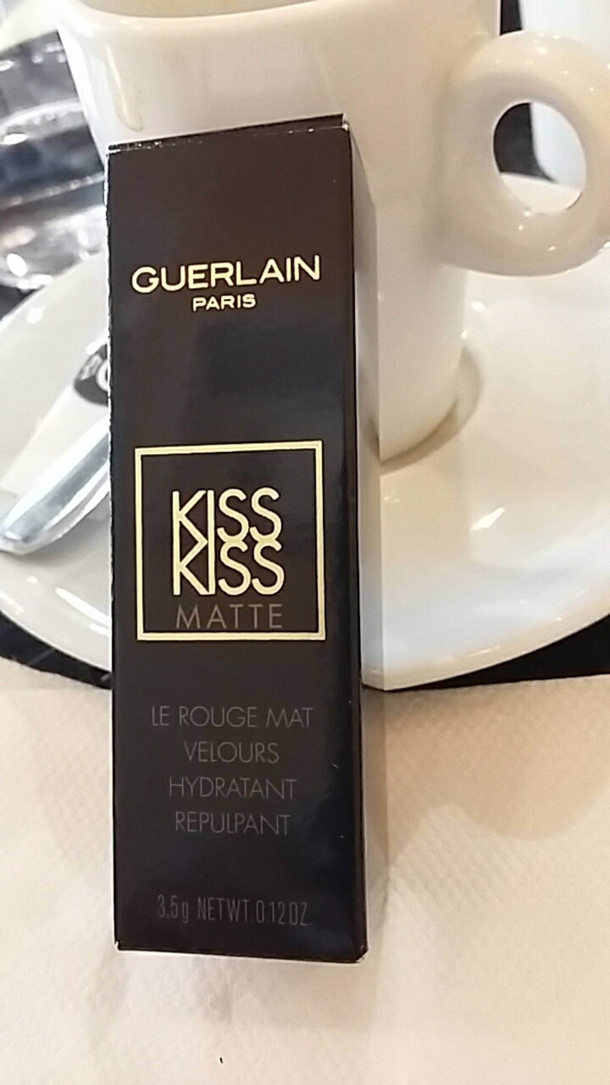 GUERLAIN PARIS - Kiss kiss matte - Le rouge mat velours hydratant repulpant