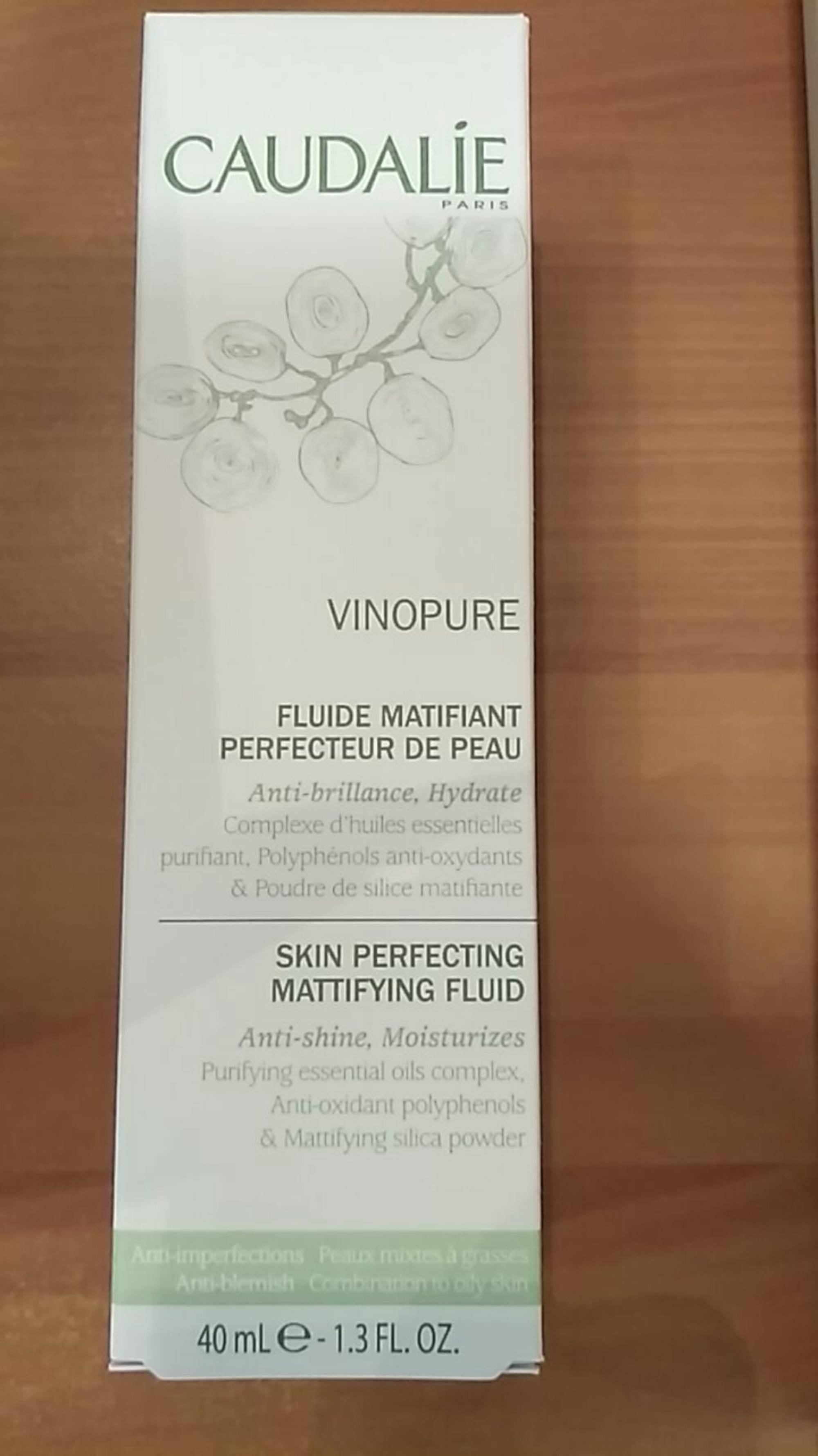 CAUDALIE PARIS - Vinopure - Fluide matifiant perfecteur de peau
