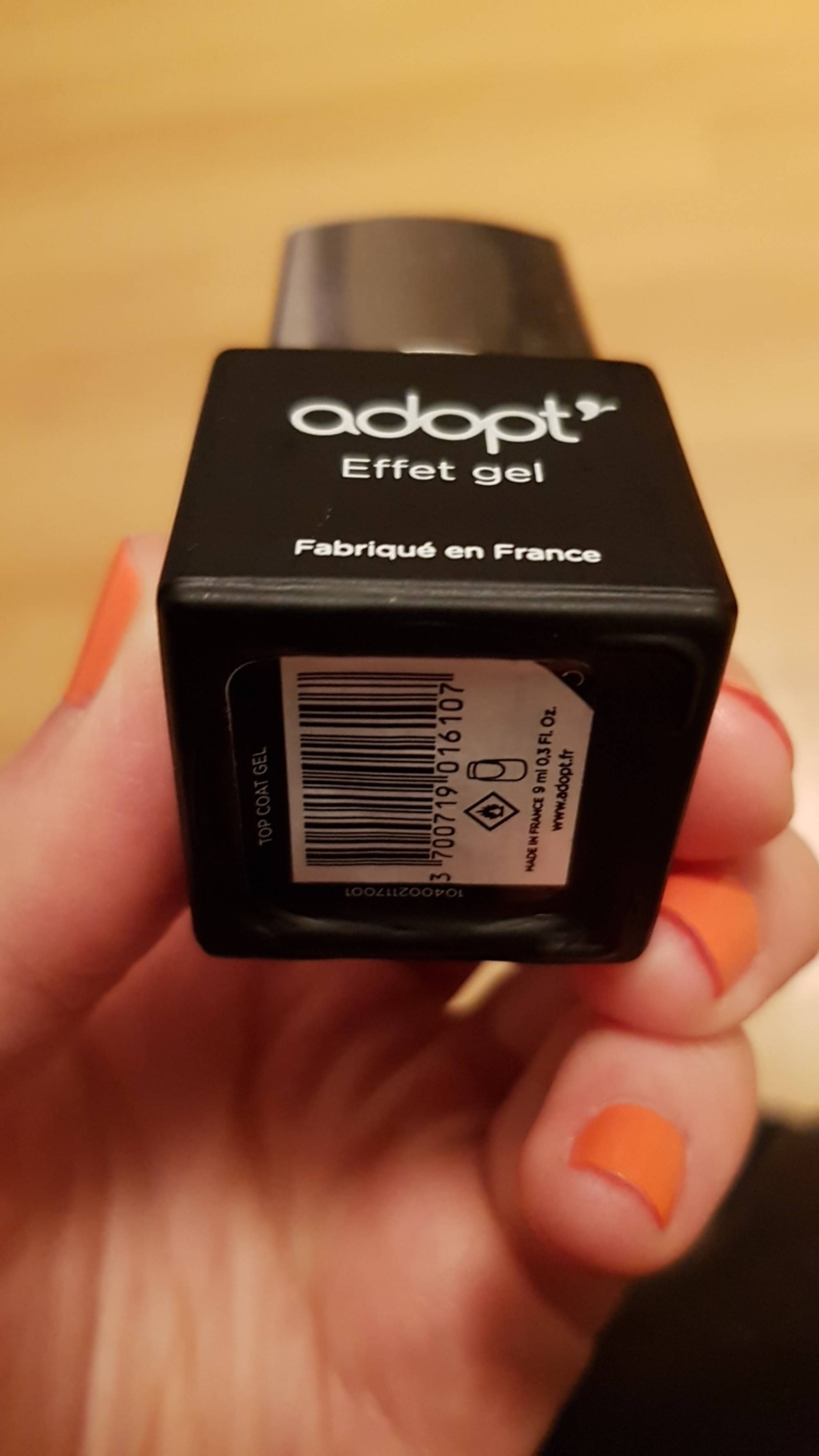 ADOPT' - Effet gel - Top coat pour ongles