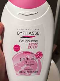 BYPHASE - Plaisir body - Gel douche grenade rose d'Espagne