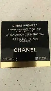 CHANEL - Ombre première - Ombre à paupières poudre 12 Rose synthétique satiné