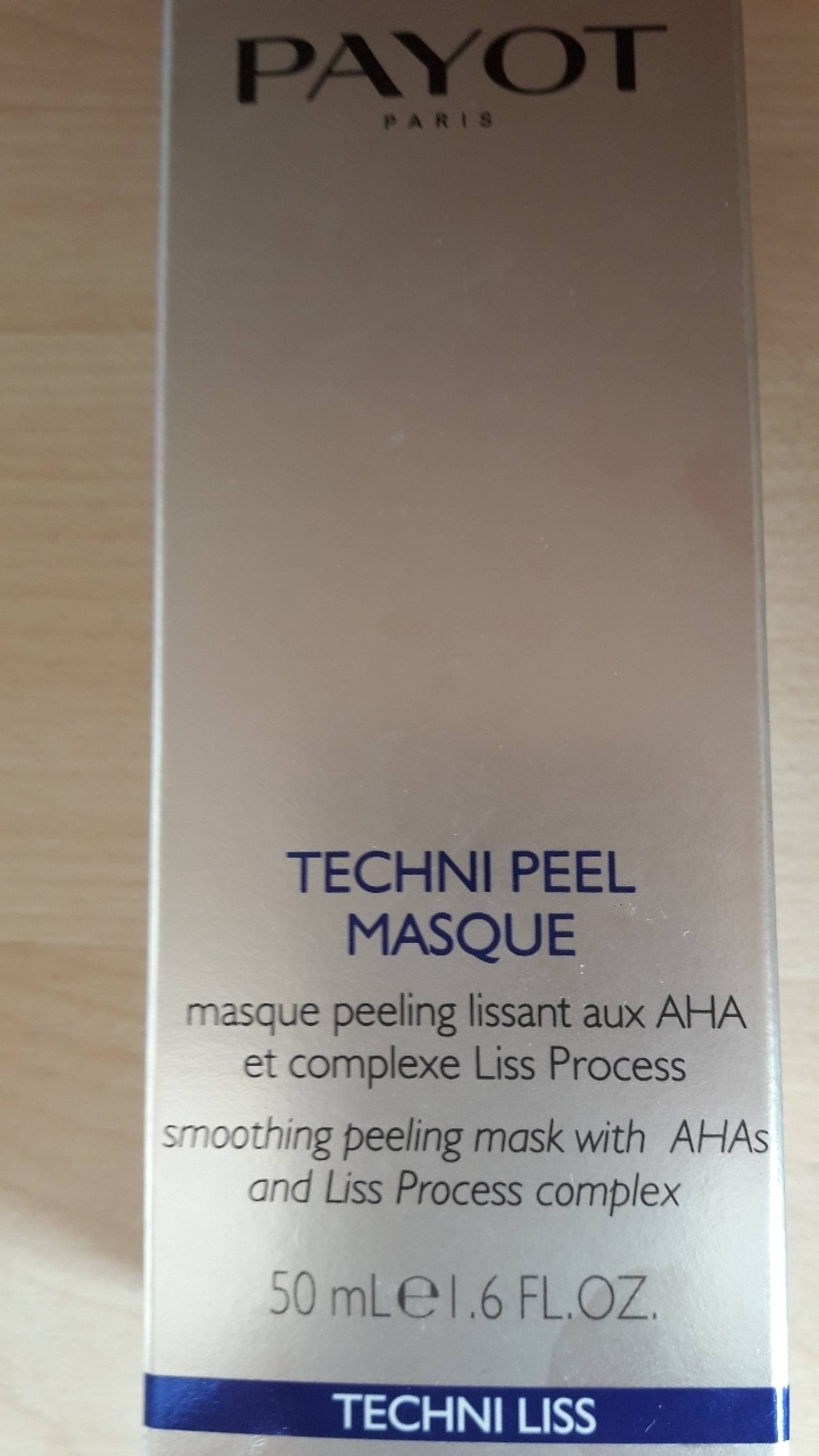 PAYOT - Techni liss - Masque peeling lissant