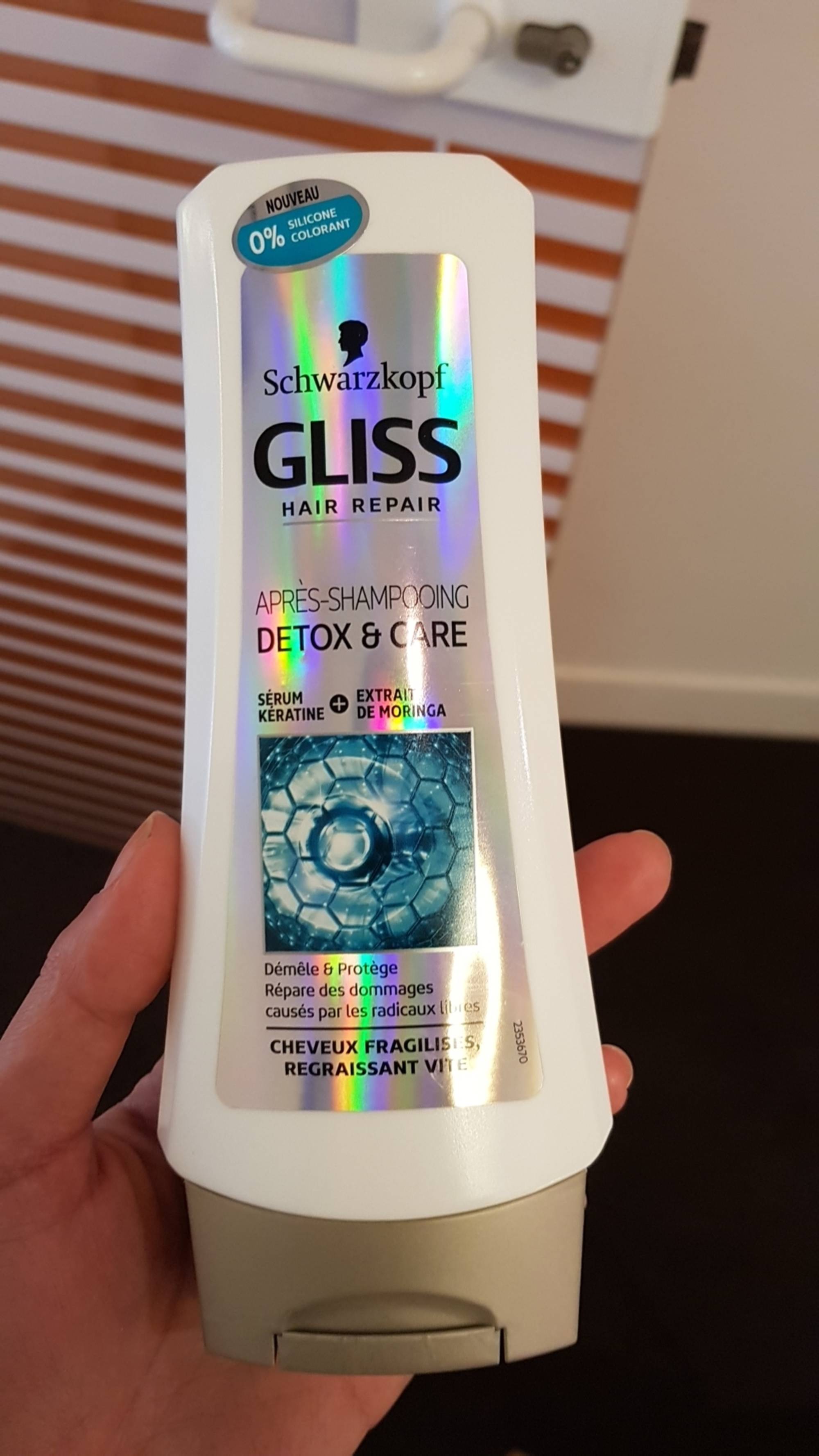 SCHWARZKOPF - Gliss hair repair - Après-shampooing detox & care