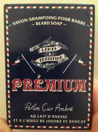 LAMES & TRADITION - Prémium - Savon shampooing barbe parfum cuir ambré