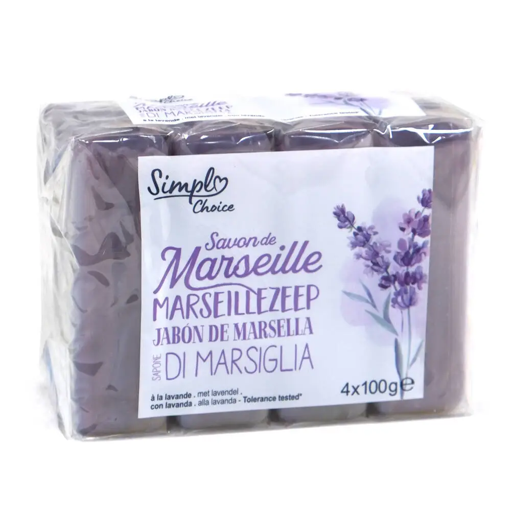 SIMPLY CHOICE - CARREFOUR SIMPLY CHOICE LAVANDE 4X100G