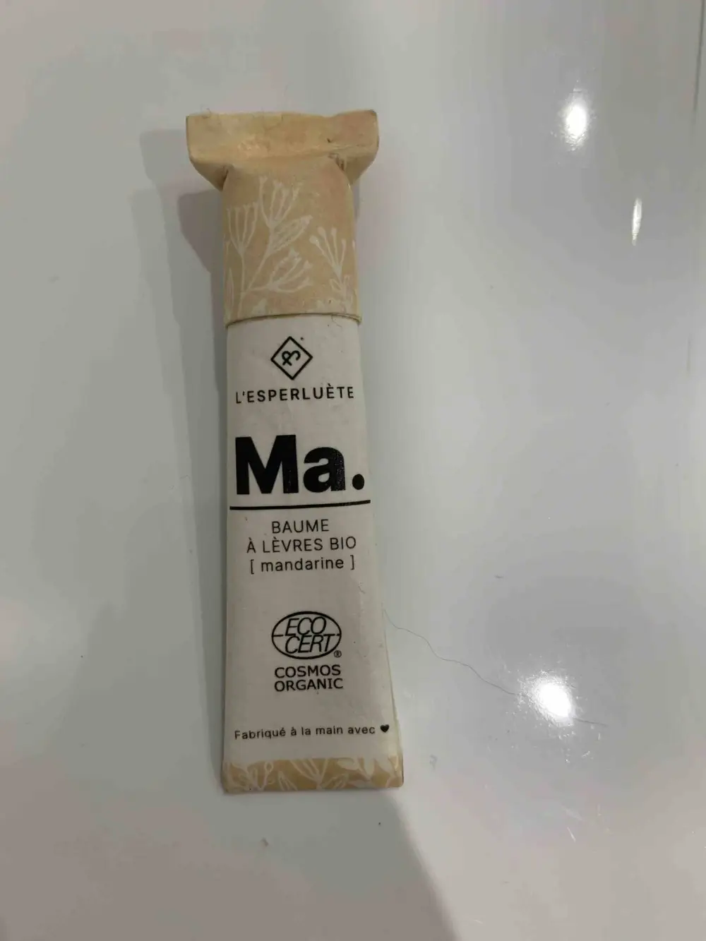 L'ESPERLUÈTE - Ma. - Baume à lèvres bio mandarine