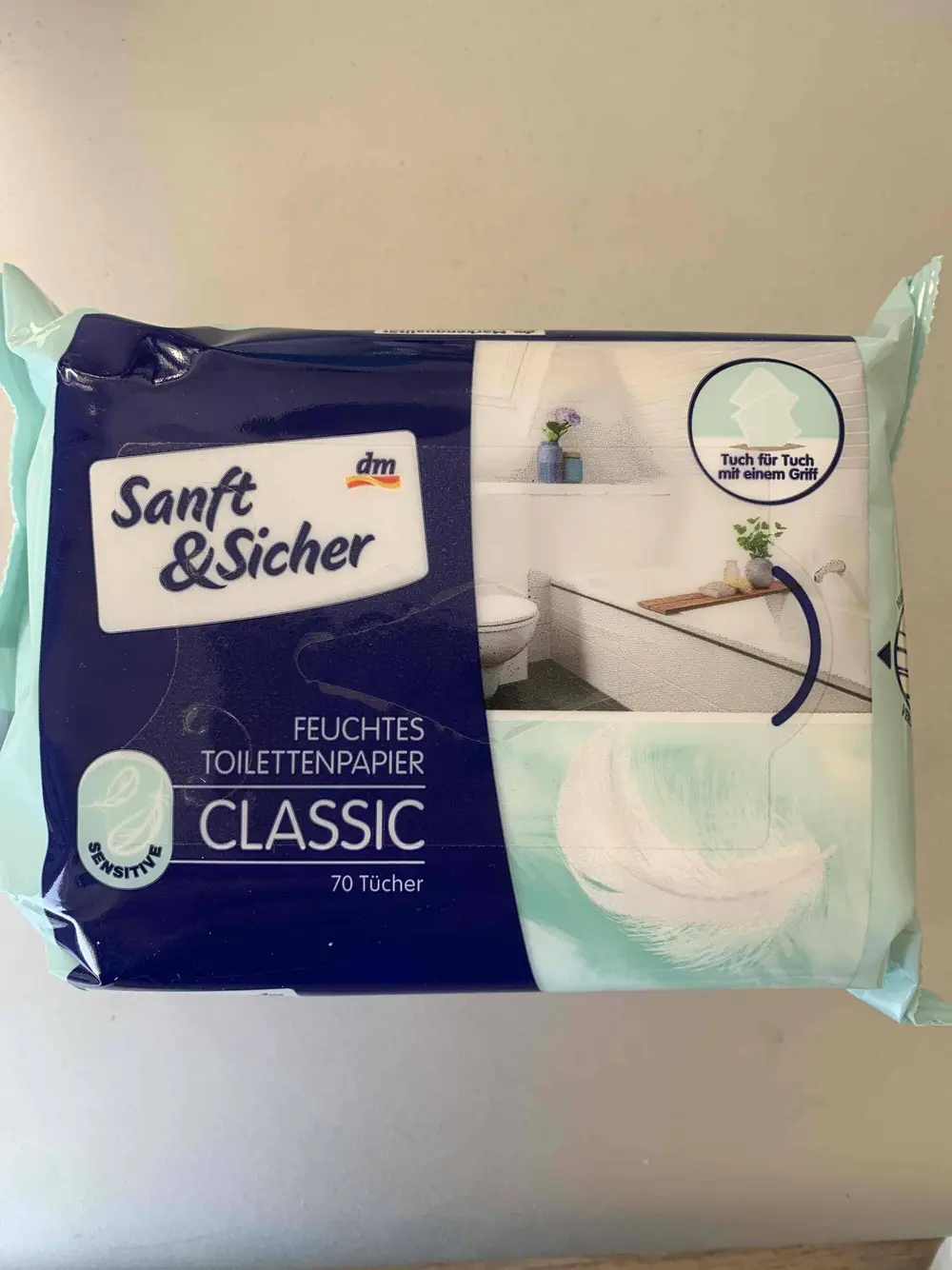 SANFT & SICHER - Classic - 70 Feuchtes toilettenpapier