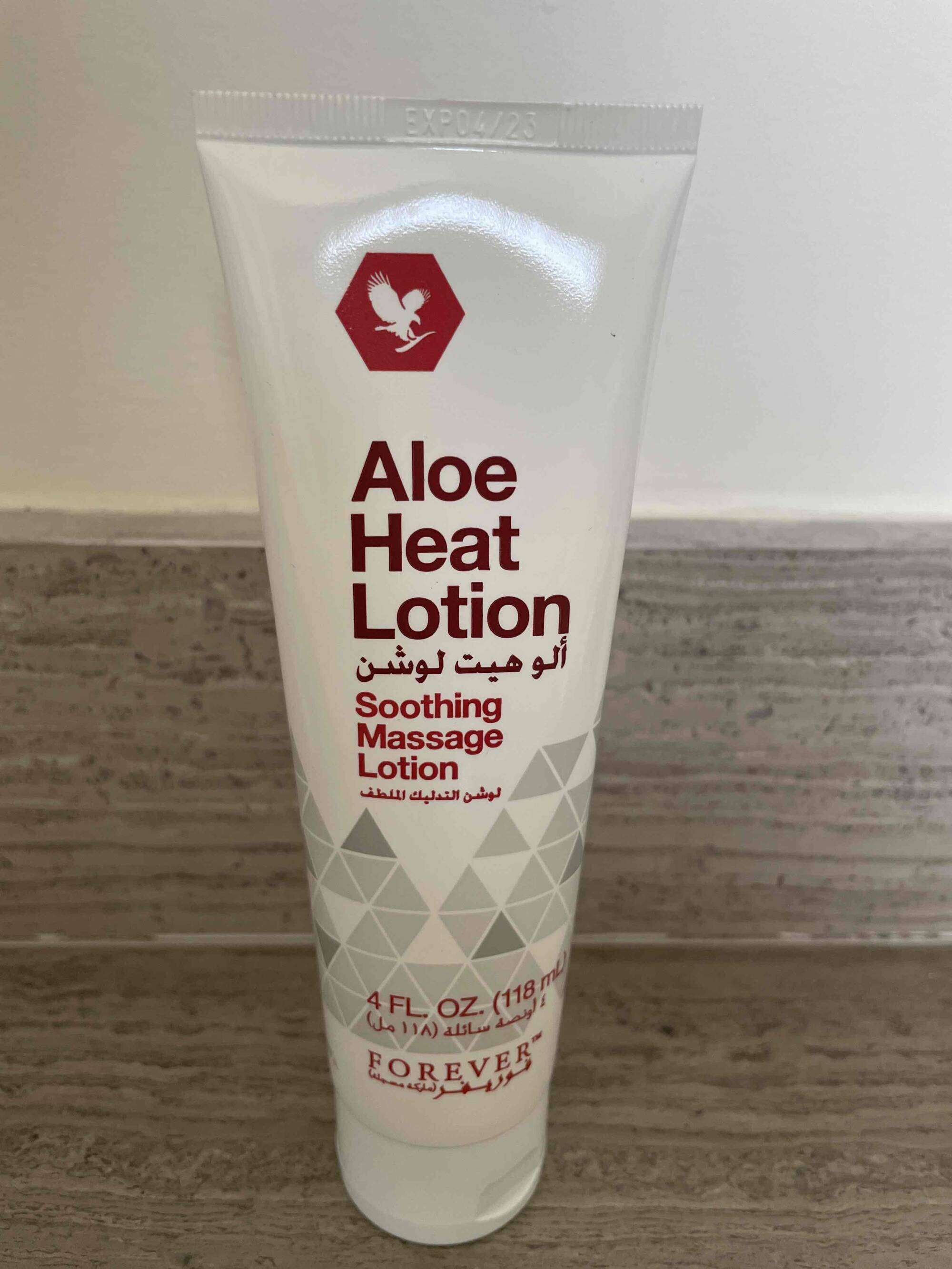 FOREVER - Aloe heat - Soothing massage lotion 