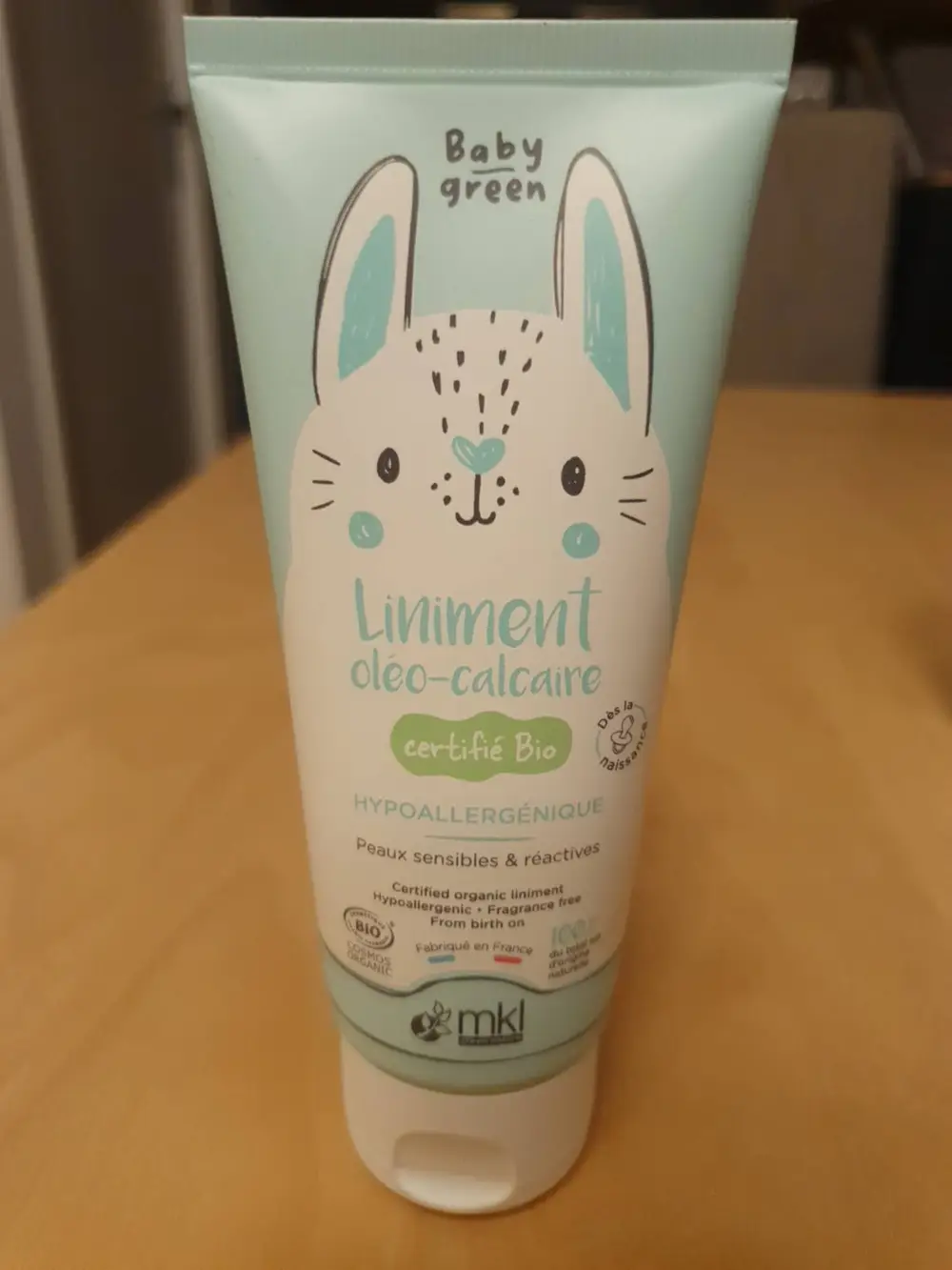 MKL BABY GREEN - Liniment oléo-calcaire- hypoallergénique