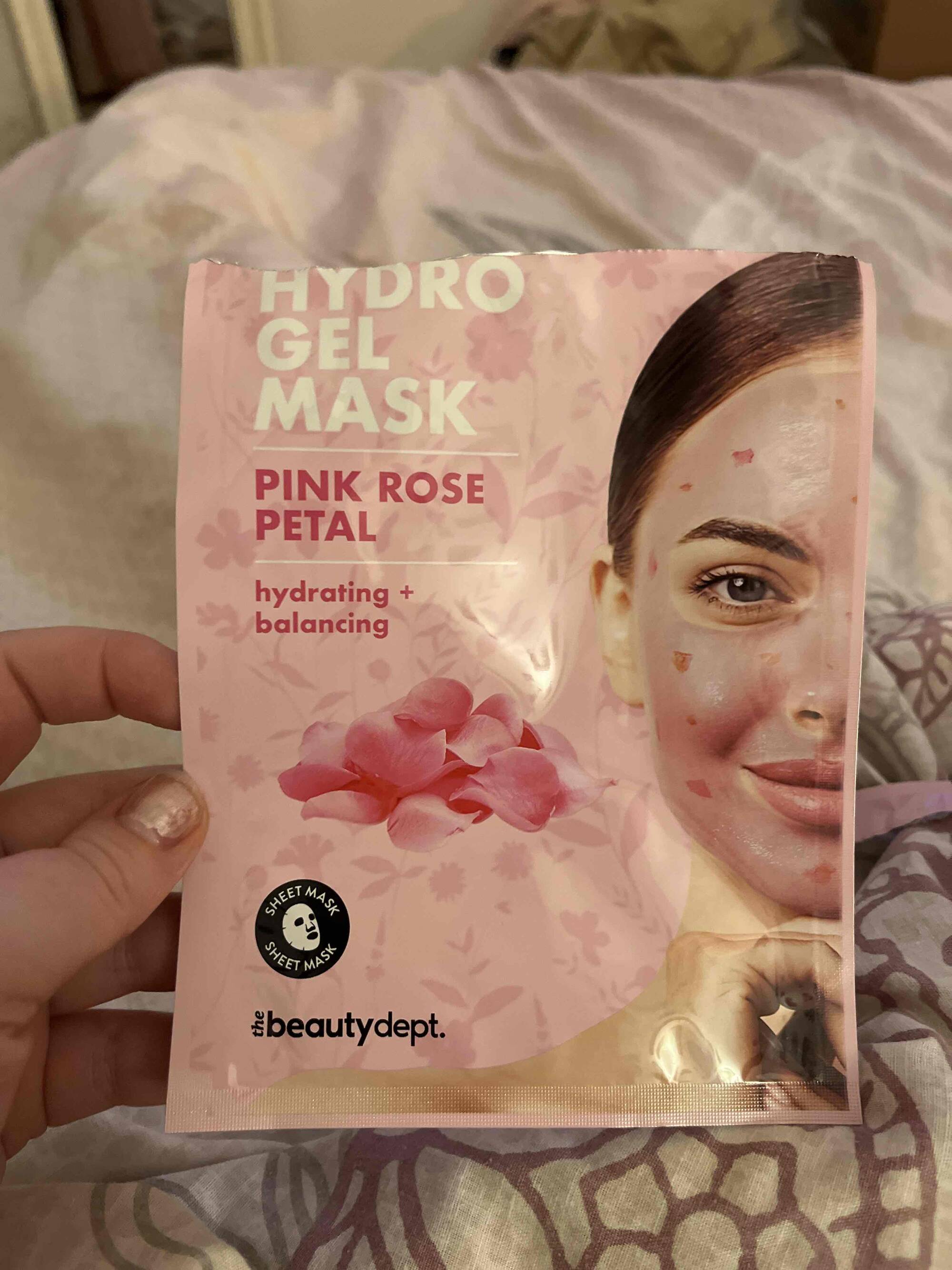 THE BEAUTY DEPT - Hydro gel mask pink rose petal 