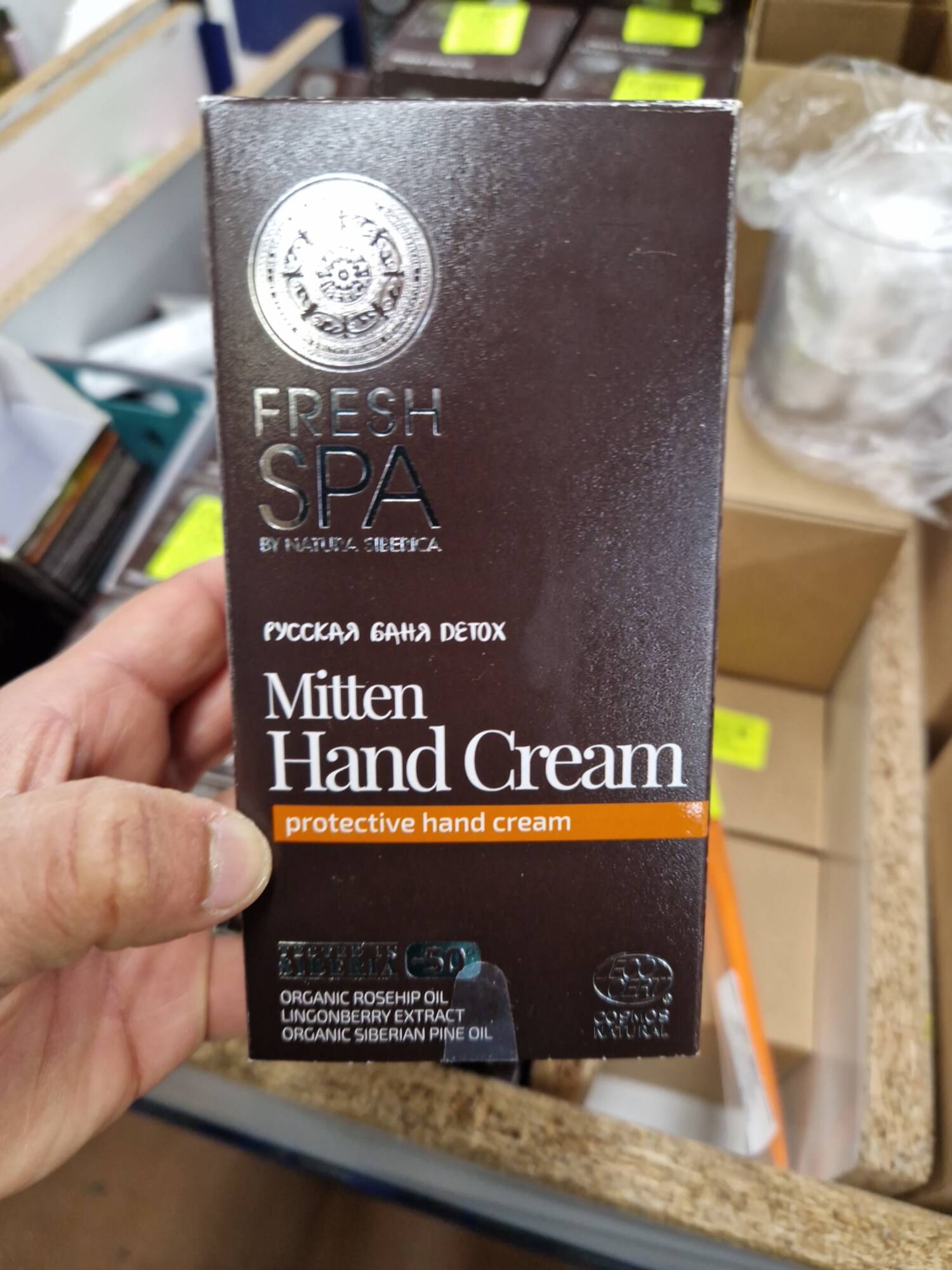 NATURA SIBERICA - Fresh Spa mitten - Protective hand cream
