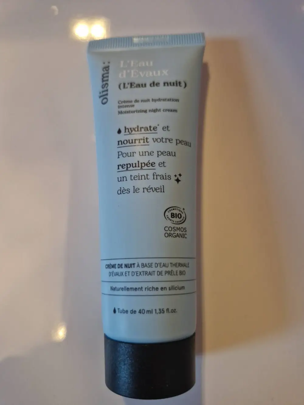 OLISMA - L'eau d'evaux - Crème de nuit hydratation