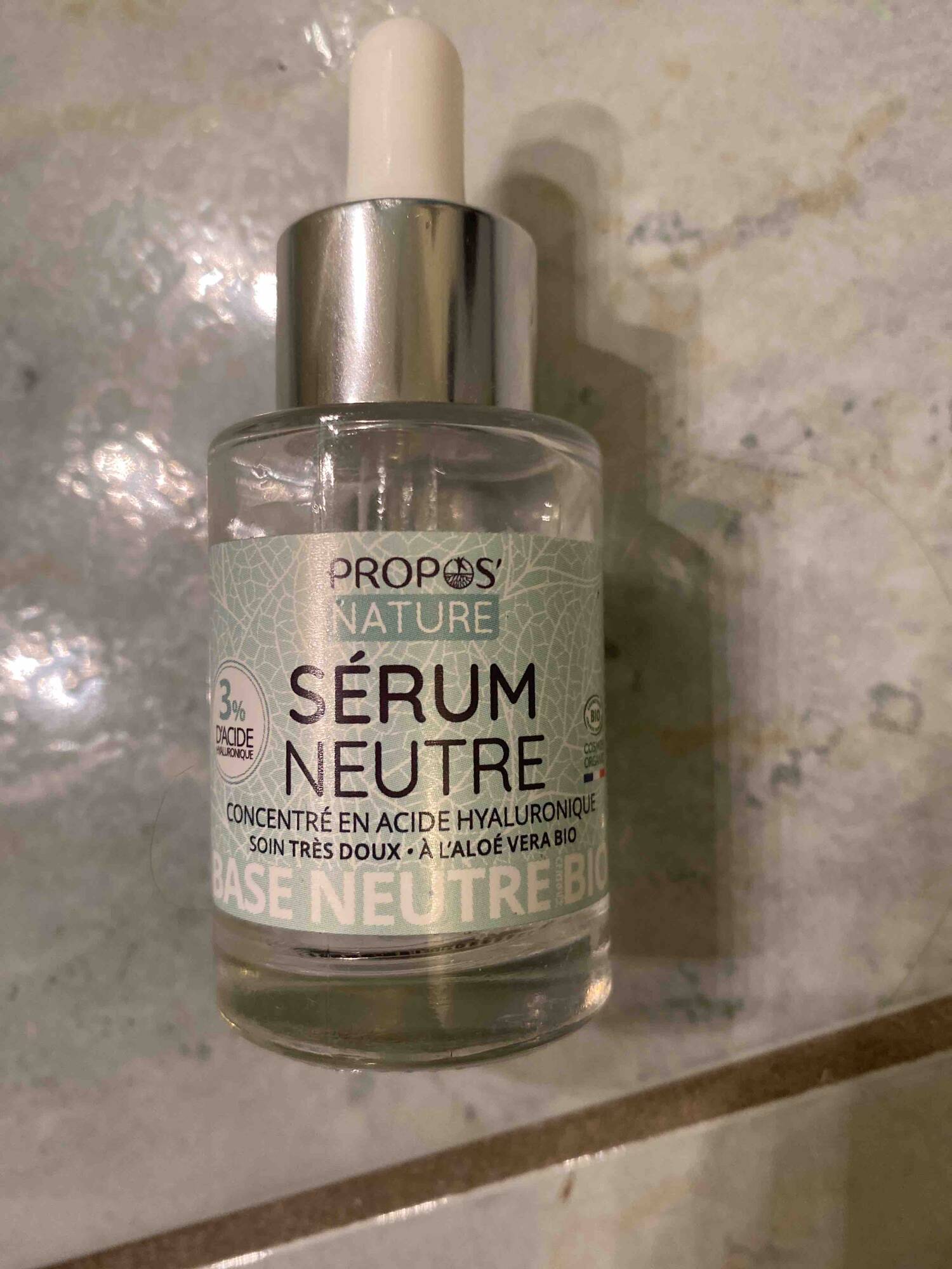 PROPOS'NATURE - Sérum neutre à l'aloe vera bio