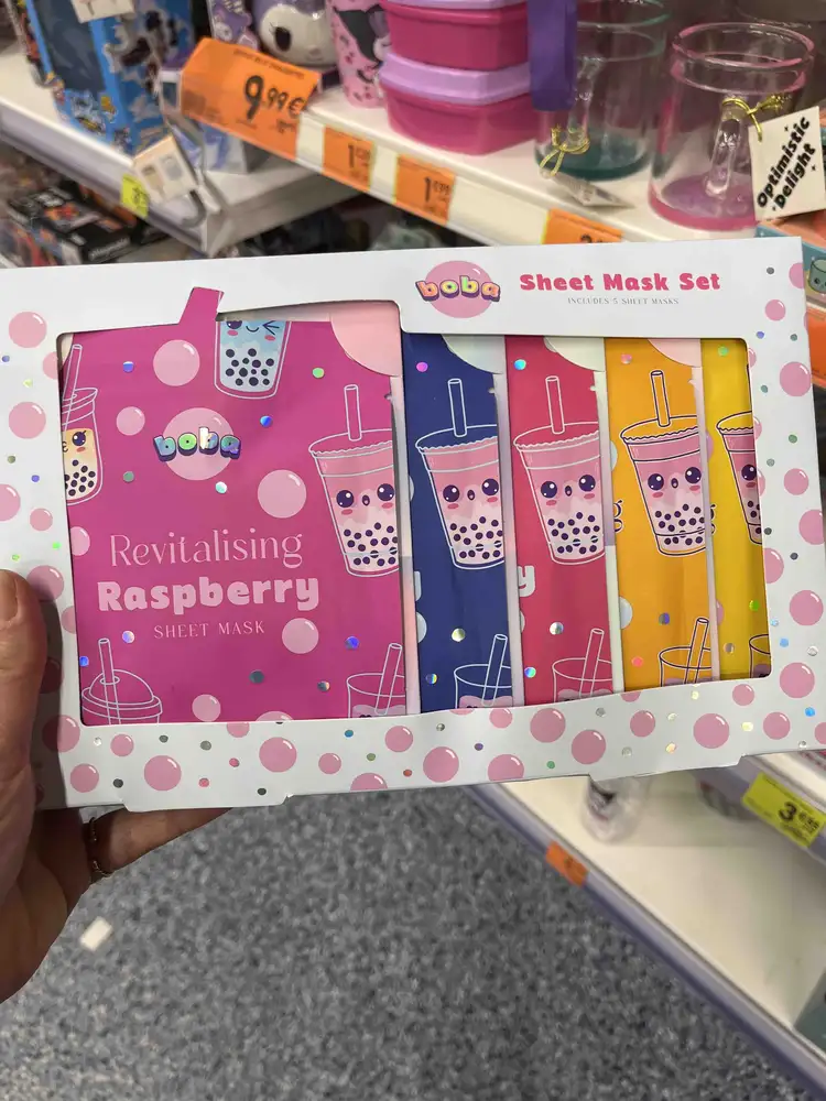 BOBA - Revitalising raspberry - Sheet mask