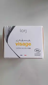 LORJ - Crème visage certifiée naturelle & bio