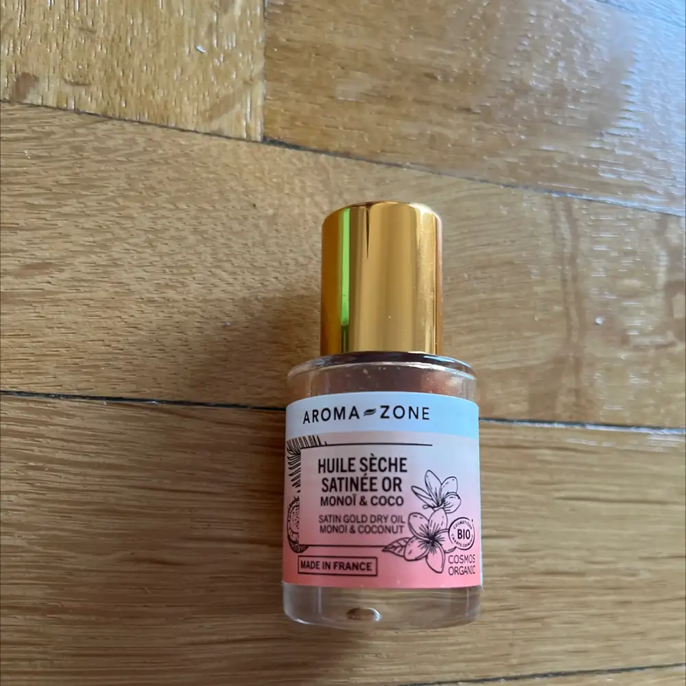 AROMA-ZONE - Huile sèche satinée or monoi & coco