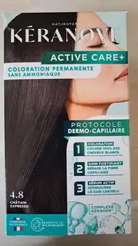 KÉRANOVE - Activé care+ - Coloration permanente 4.8 châtain expresso