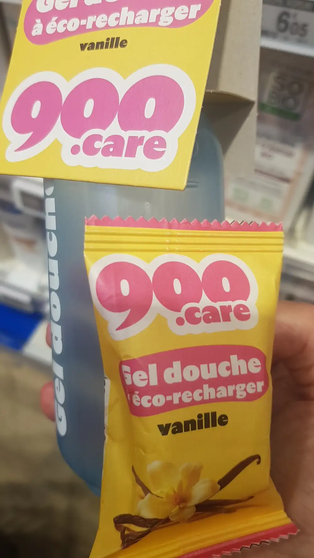 900.CARE - Gel douche éco-recharge vanille
